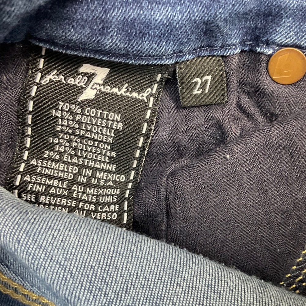 7 For All Mankind Kimmie Bootcut Blair Denim Jeans Womens 27 Medium Wash Blue - Picture 7 of 10